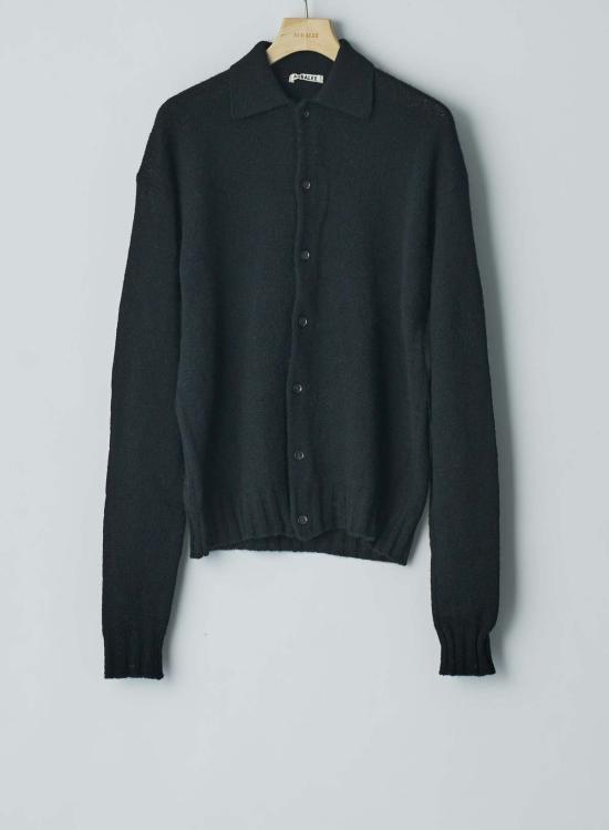  오라리 가디건 오랄리 셰틀랜드 울 캐시미어 니트 카디건 블랙