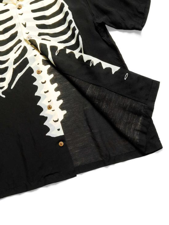  캐피탈 반팔 셔츠 Kapital 실크 레이온 본 알로하  블랙 - KAPITAL