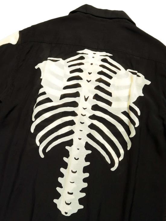  캐피탈 반팔 셔츠 Kapital 실크 레이온 본 알로하  블랙 - KAPITAL