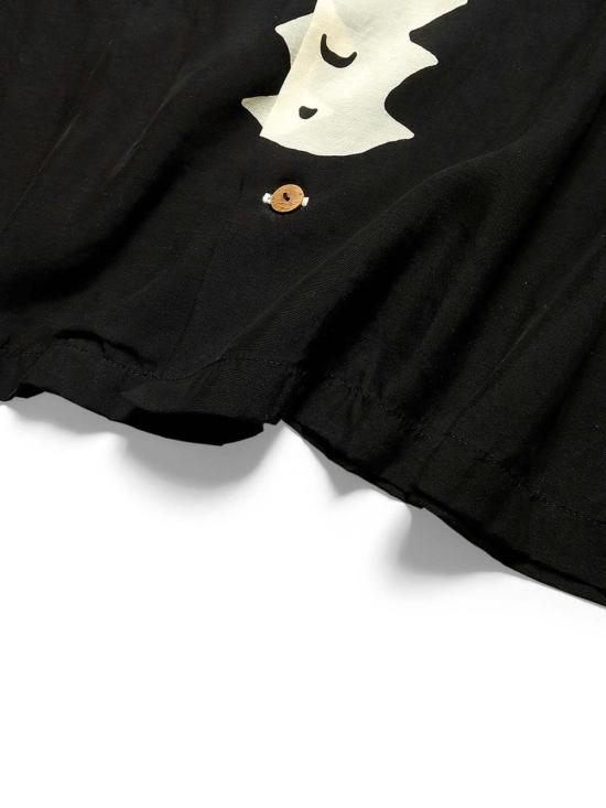  캐피탈 반팔 셔츠 Kapital 실크 레이온 본 알로하  블랙 - KAPITAL