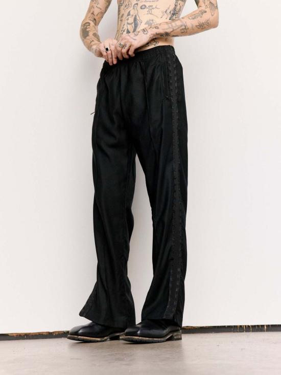  아워레가시 스트레이트 팬츠 Our Legacy 캔버스 저지 트랙 팬츠 블랙