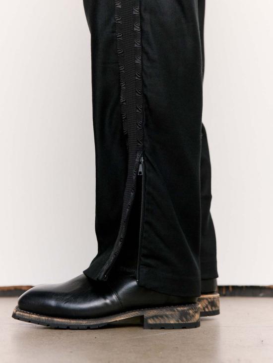  아워레가시 스트레이트 팬츠 Our Legacy 캔버스 저지 트랙 팬츠 블랙 - OUR LEGACY