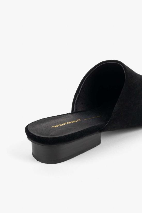  인텐셔널리 블랭크 뮬/슬리퍼 "의도적으로." 터치 슬립온 커민/블랙 - INTENTIONALLY BLANK