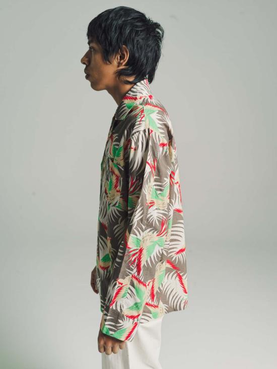  보디 긴팔 셔츠 보드 선 코누어 긴팔  프린트 - BODE