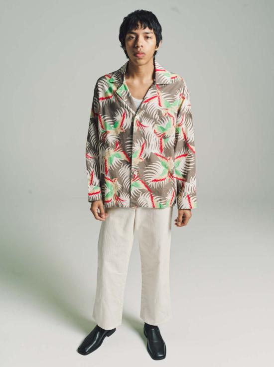  보디 긴팔 셔츠 보드 선 코누어 긴팔  프린트 - BODE