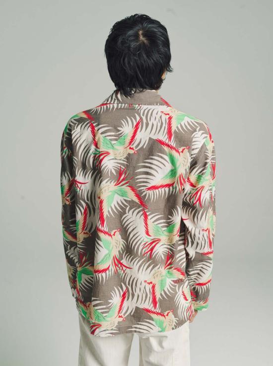  보디 긴팔 셔츠 보드 선 코누어 긴팔  프린트 - BODE