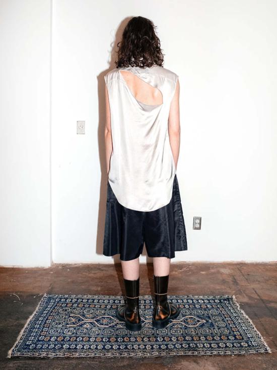  MM6 메종마르지엘라 블라우스 Mm6 메종 마르지엘라 슬래시  실버 - MM6 MAISON MARGIELA