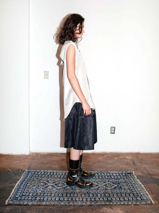  MM6 메종마르지엘라 블라우스 Mm6 메종 마르지엘라 슬래시  실버 - MM6 MAISON MARGIELA