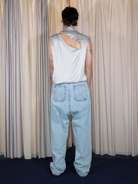  MM6 메종마르지엘라 블라우스 Mm6 메종 마르지엘라 슬래시  실버 - MM6 MAISON MARGIELA