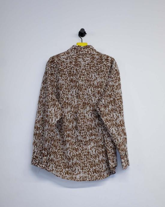  르메르 긴팔 셔츠 레귤러  크림/에스프레소 - LEMAIRE