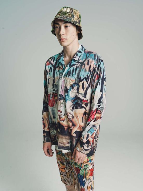  엔드리스 조이 긴팔 셔츠 폴리 바카날 롱슬리브  멀티 - ENDLESS JOY