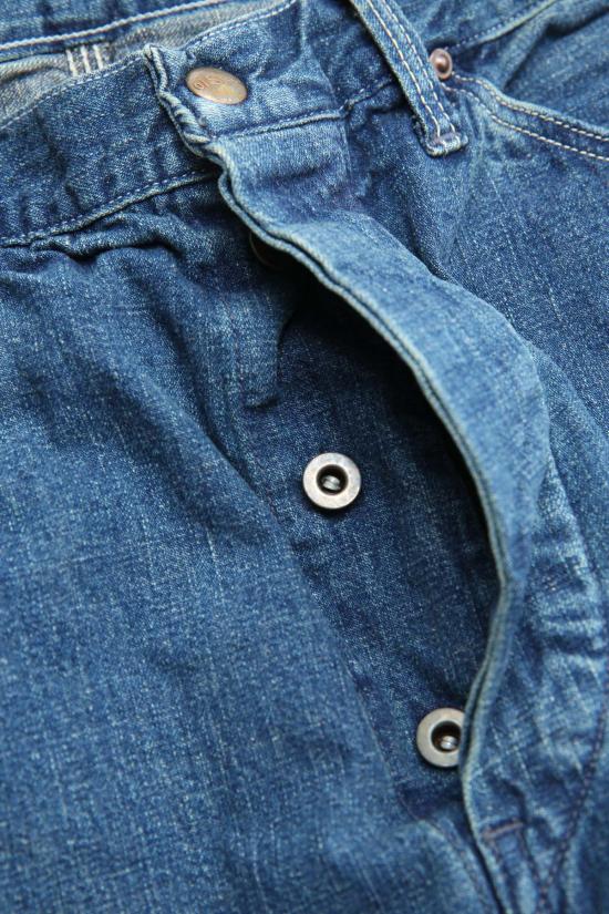  오어슬로우 데님 팬츠 Orslow 남성용 데님 페인터 팬츠 중고 워시 데님 중고 - ORSLOW