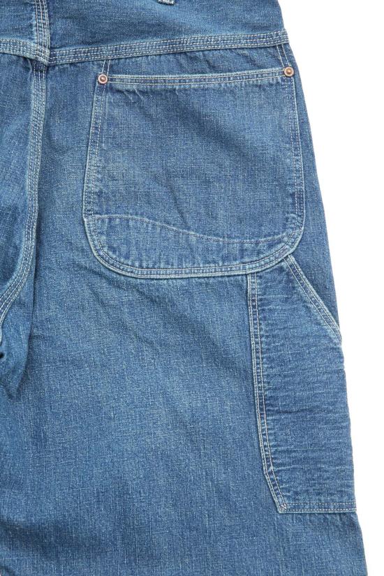  오어슬로우 데님 팬츠 Orslow 남성용 데님 페인터 팬츠 중고 워시 데님 중고 - ORSLOW