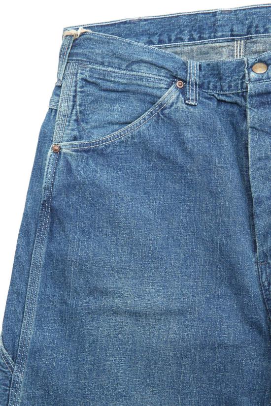  오어슬로우 데님 팬츠 Orslow 남성용 데님 페인터 팬츠 중고 워시 데님 중고 - ORSLOW