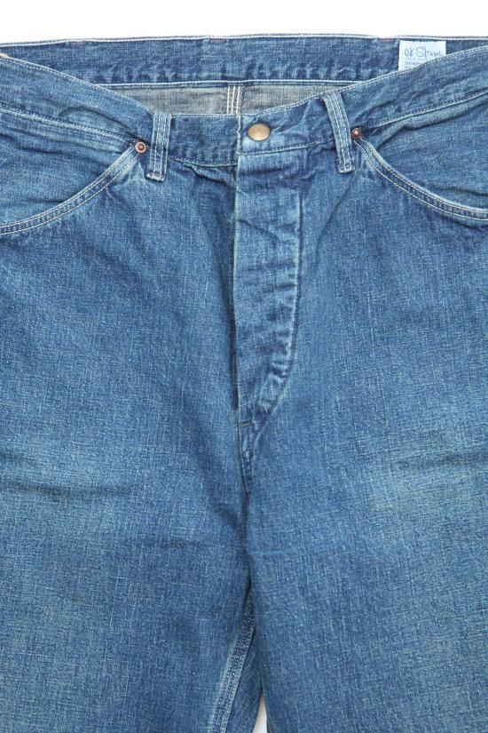  오어슬로우 데님 팬츠 Orslow 남성용 데님 페인터 팬츠 중고 워시 데님 중고 - ORSLOW