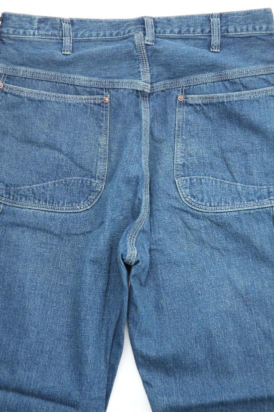  오어슬로우 데님 팬츠 Orslow 남성용 데님 페인터 팬츠 중고 워시 데님 중고 - ORSLOW