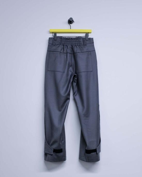  쥐알텐케이 스트레이트 팬츠 Gr10 K 플란넬 섕크 팬츠 그레이 - GR10K