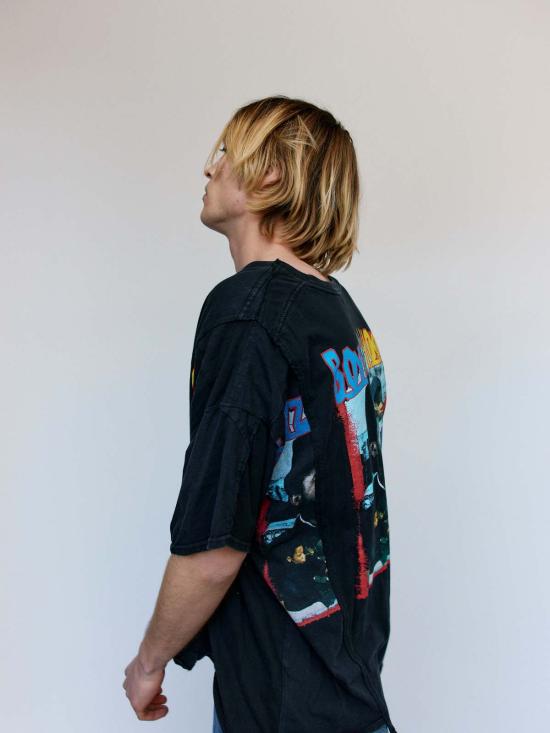  올드 파크 긴팔 티셔츠 올드파크 블랙 빈티지 배기티 블랙 - OLD PARK