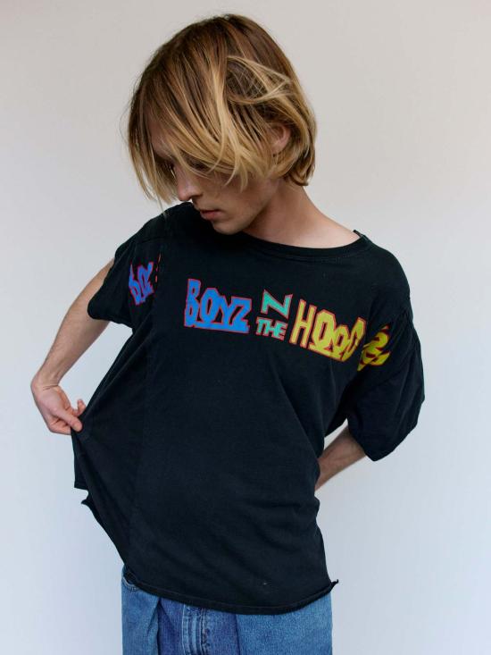  올드 파크 긴팔 티셔츠 올드파크 블랙 빈티지 배기티 블랙 - OLD PARK