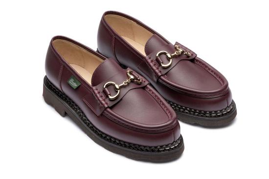  파라부트 힐/펌프스 여성용 오르사이티 그리프 마론 리스 아카주 슈즈 옥스블러드