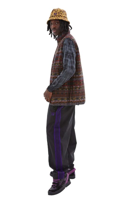  니들스 베스트 니들 파이핑 퀼트 조끼 숯 - NEEDLES