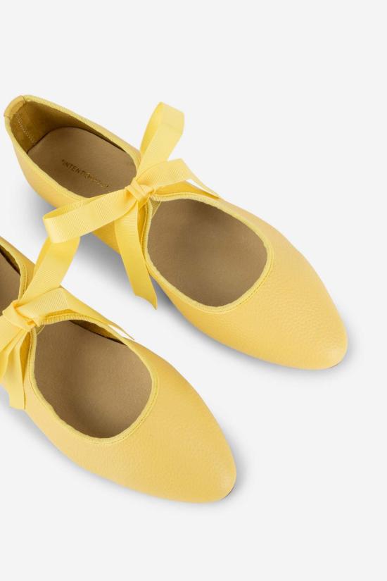  인텐셔널리 블랭크 뮬/슬리퍼 "의도적으로." 밸리 솔 발레 플랫 블랙 - INTENTIONALLY BLANK