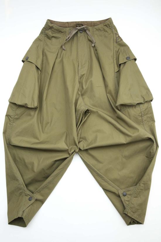  캐피탈 카고 팬츠 카피탈 빗드 가베르진 아오자이 카고  카키 - KAPITAL