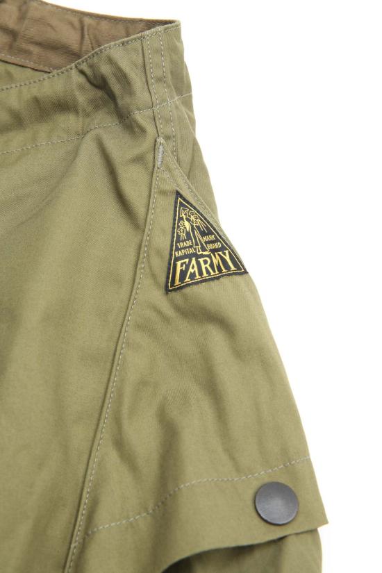  캐피탈 카고 팬츠 카피탈 빗드 가베르진 아오자이 카고  카키 - KAPITAL