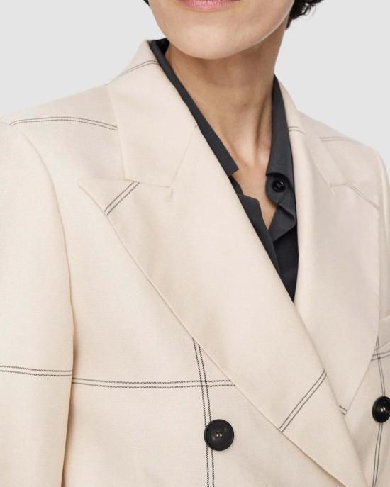  조셉 자켓 울 타탄 레안드레 재킷 오트 콤보 - JOSEPH