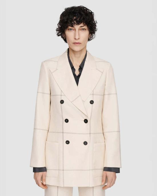  조셉 자켓 울 타탄 레안드레 재킷 오트 콤보 - JOSEPH