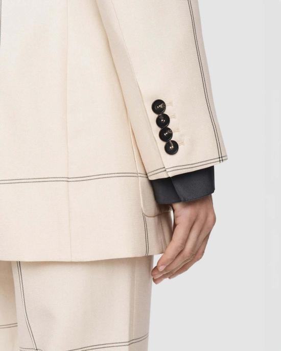  조셉 자켓 울 타탄 레안드레 재킷 오트 콤보 - JOSEPH