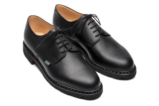  파라부트 드레스 슈즈 남성용 아를 그리프 Ii 리스 누아르 슈즈 블랙 - PARABOOT