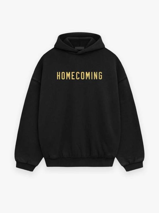  피어오브갓 후드 티셔츠 Fear Of God 헤비 플리스 후드 티셔츠 블랙
