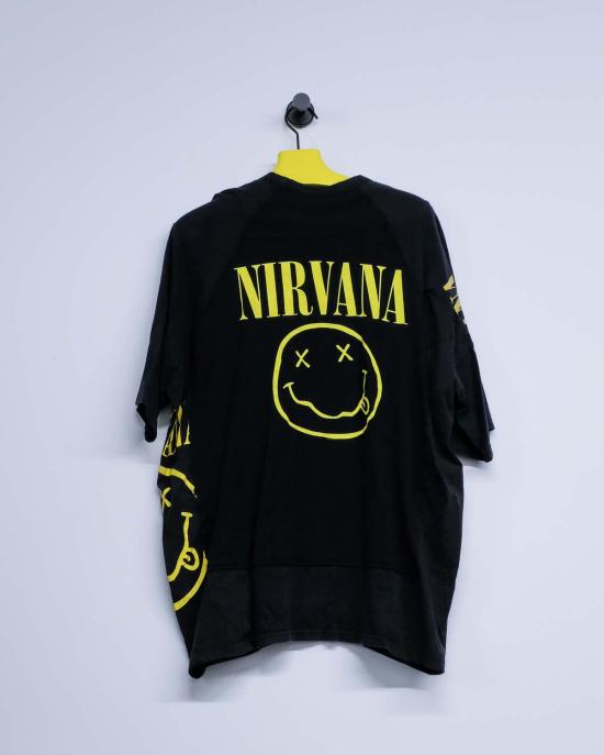  올드 파크 후드 티셔츠 올드파크 빈티지 밴드 트라이 티 블랙 - OLD PARK