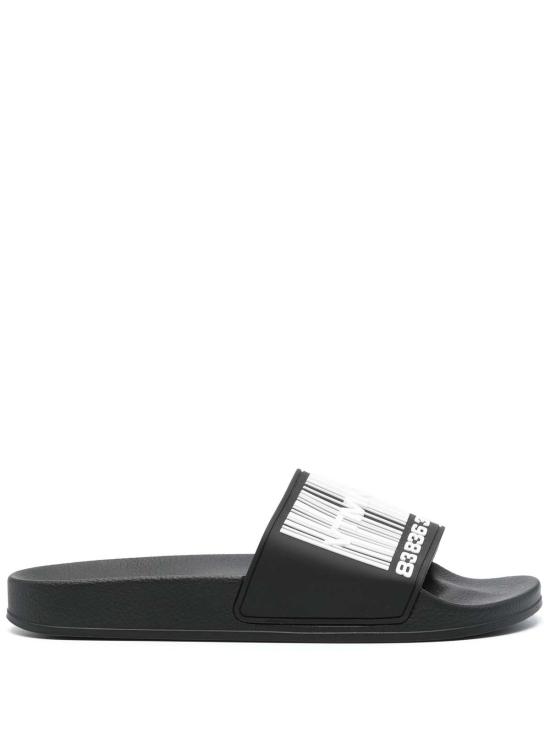  베트멍 뮬/슬리퍼 Vtmnts 바코드 로고 풀 슬라이드