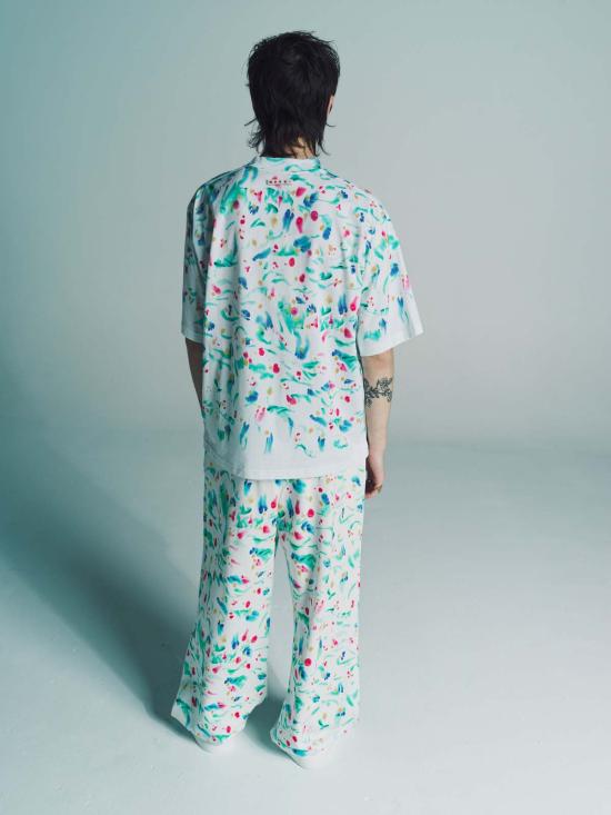  마르니 반팔 티셔츠 페인터 티셔츠 화이트 - MARNI