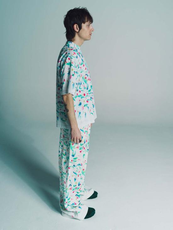  마르니 반팔 티셔츠 페인터 티셔츠 화이트 - MARNI