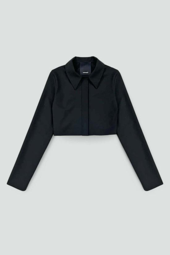  어셈블리 뉴욕 긴팔 티셔츠 어셈블리 수팅 크롭 럭비 탑 블랙 - ASSEMBLY NEW YORK