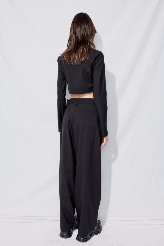  어셈블리 뉴욕 긴팔 티셔츠 어셈블리 수팅 크롭 럭비 탑 블랙 - ASSEMBLY NEW YORK