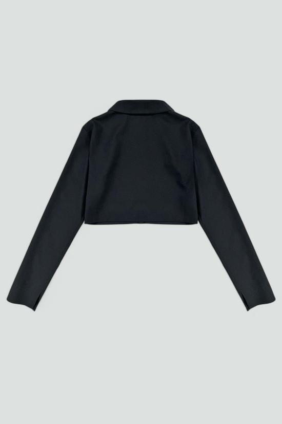  어셈블리 뉴욕 긴팔 티셔츠 어셈블리 수팅 크롭 럭비 탑 블랙 - ASSEMBLY NEW YORK