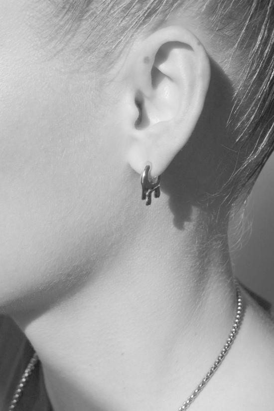  한나 주웻 이어링 Hannah Jewett Small Wet Look Earrings 18 K 도금 - HANNAH JEWETT