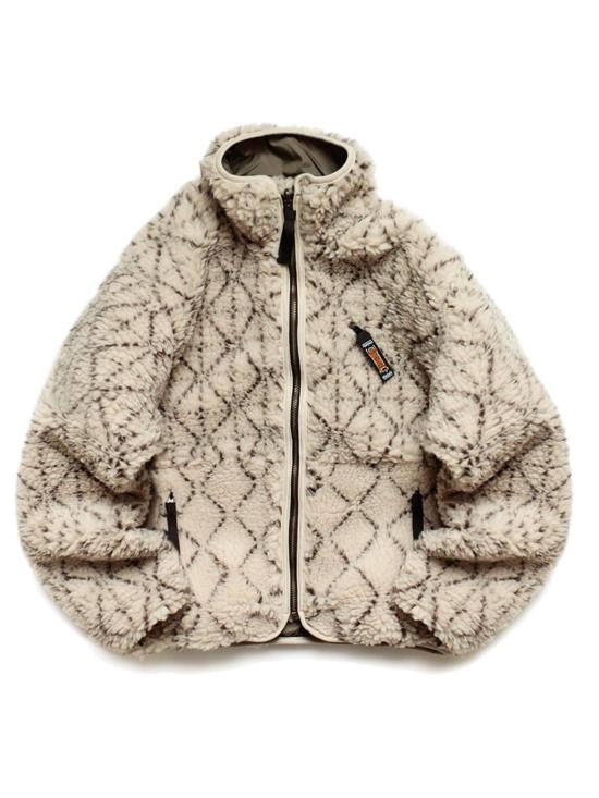  캐피탈 자켓 도기 사시코 보아 플리스 리버시블 블루종 에크루