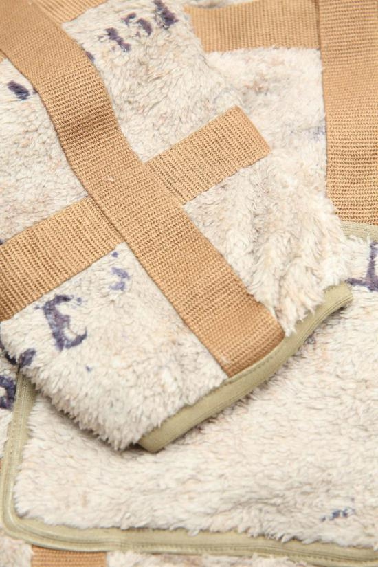  캐피탈 자켓 플리스 프리즈너 크래프트 타터솔 지퍼 블루종 베이지 - KAPITAL