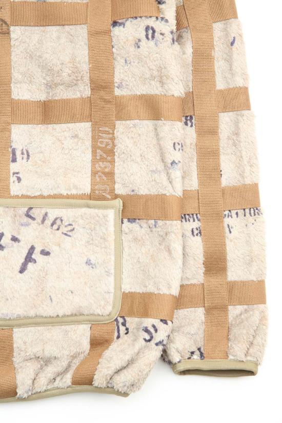  캐피탈 자켓 플리스 프리즈너 크래프트 타터솔 지퍼 블루종 베이지 - KAPITAL