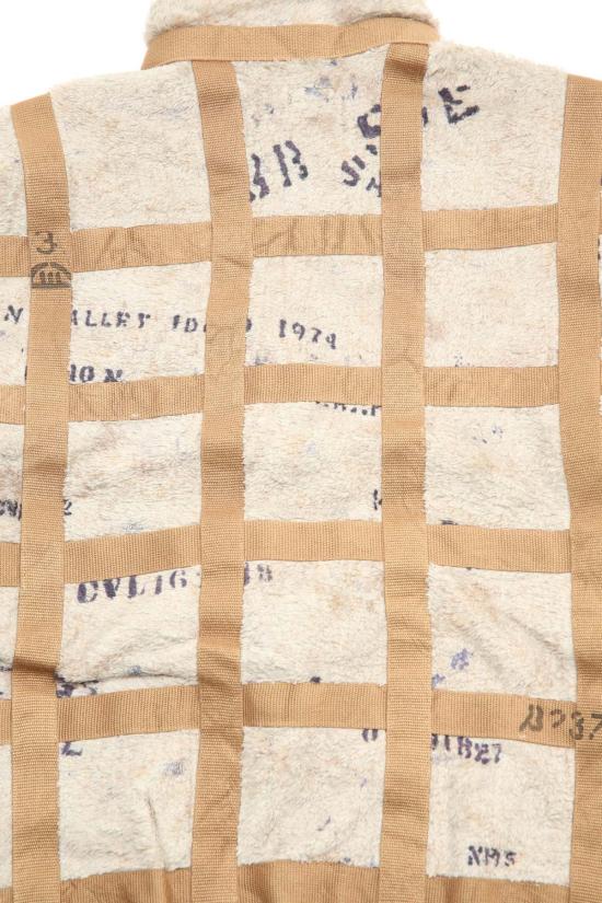  캐피탈 자켓 플리스 프리즈너 크래프트 타터솔 지퍼 블루종 베이지 - KAPITAL