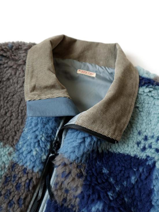  캐피탈 베스트 Kapital 60/40cloth X Tugihagi 플리스 허테  네이비 - KAPITAL