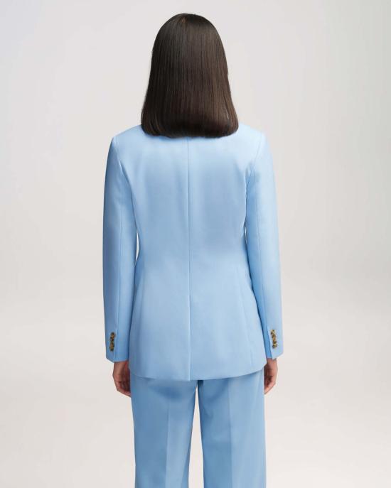  아르젠트 수트 자켓 더블브레스트 블레이저 스카이 - ARGENT