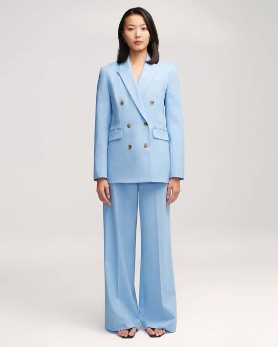  아르젠트 수트 자켓 더블브레스트 블레이저 스카이 - ARGENT