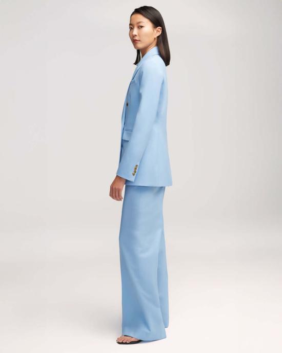  아르젠트 수트 자켓 더블브레스트 블레이저 스카이 - ARGENT