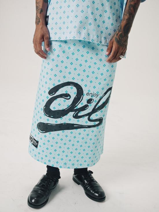  Tigran Avetisyan 숏팬츠 티그란 아베티샨 오일 프린트 스커트 블루